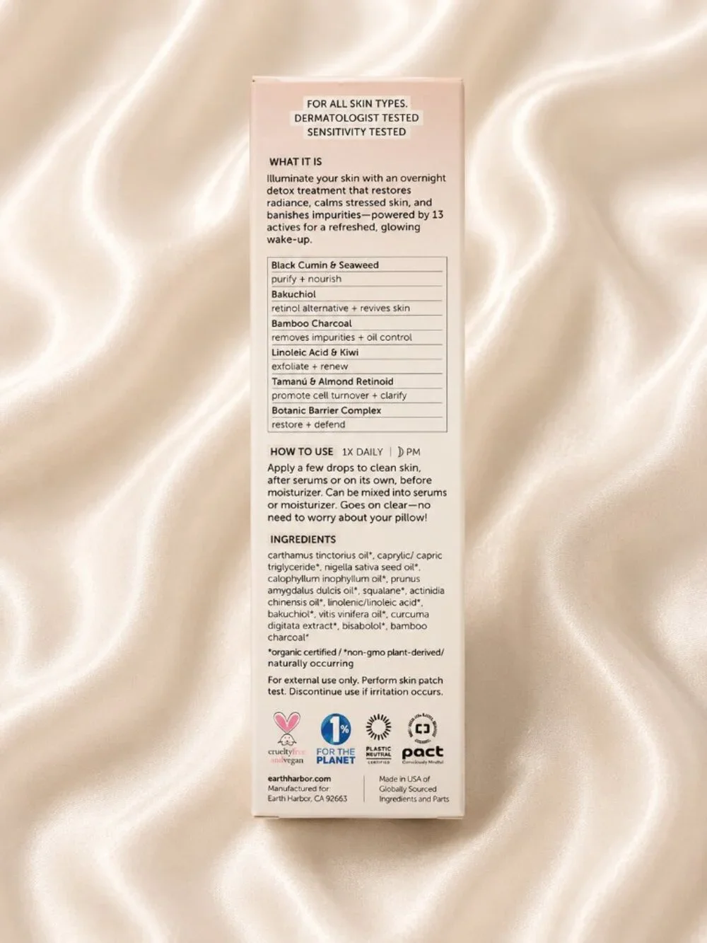 Earth Harbor Obscura Night Repair Concentrate Black Seaweed + Bakuchiol